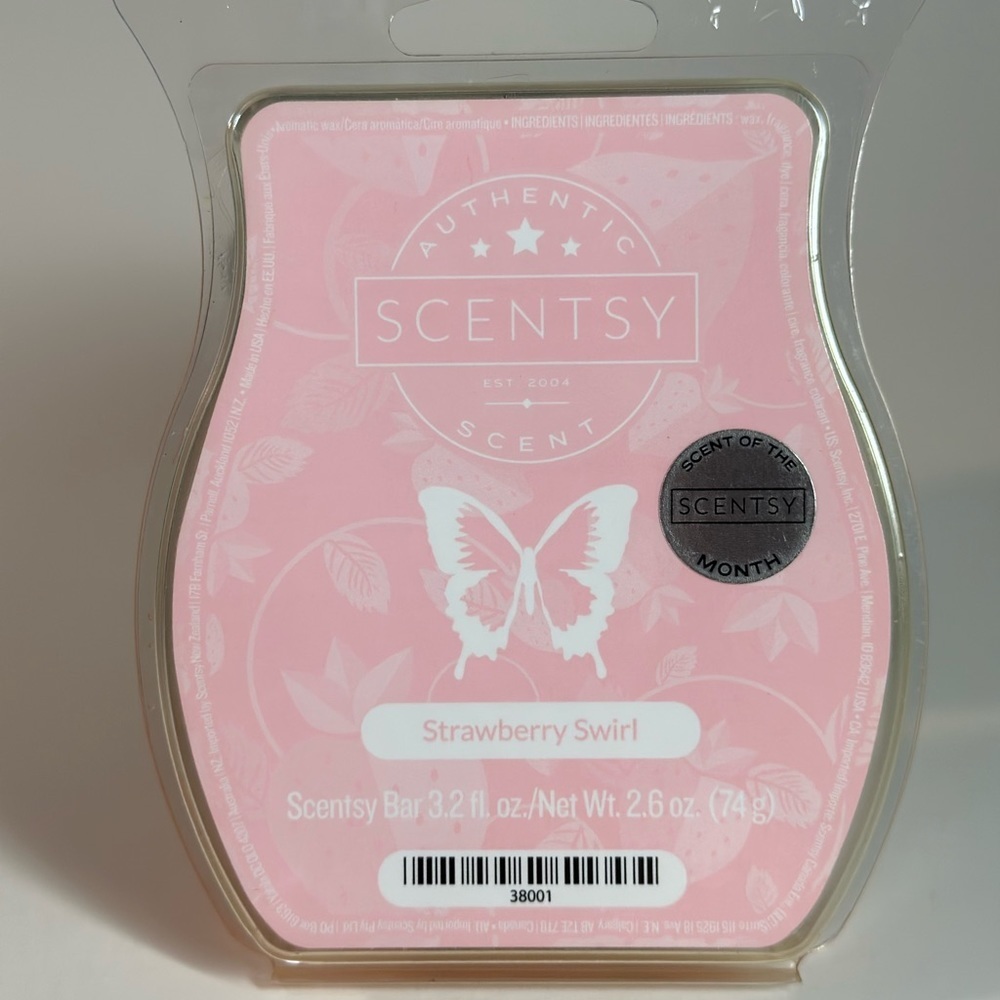 Scentsy Bar Strawberry Swirl Wax Melt 2.6 oz 74g Scent of‎ the Month 38001 New